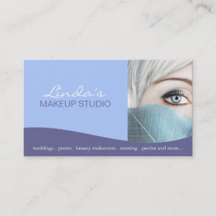 Mall för visitkort för ~ för Makeupkonstnär
