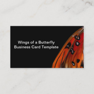 Mall för visitkort för Fritillary Butterfly Vingar