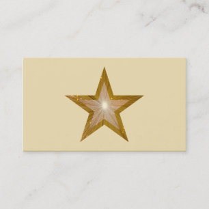 Mall för visitkort för Guld Star