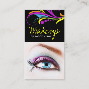 Mall för visitkort för Makeupkonstnär Tidsbeställning Kort