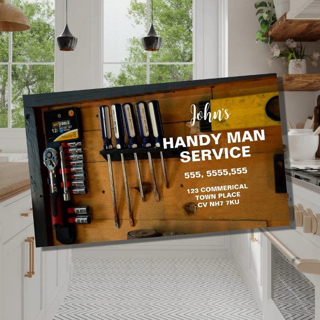 Mall för visitkort för professionell Handyman (Skapare uppladdad)