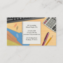 Mall för visitkort för redovisningskontor 