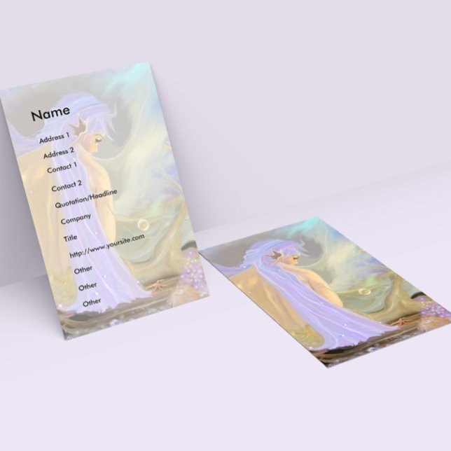 Mall för visitkort för sjöjungfru (Skapare uppladdad)