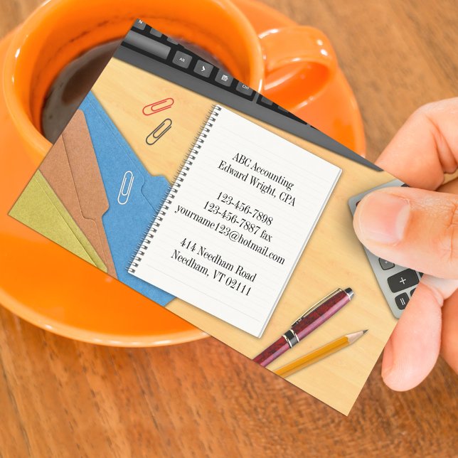 Mall för visitkort till redovisningskontor (Skapare uppladdad)