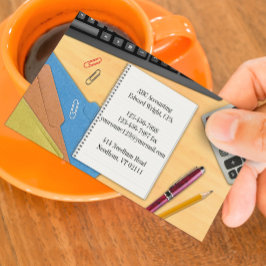 Mall för visitkort till redovisningskontor 