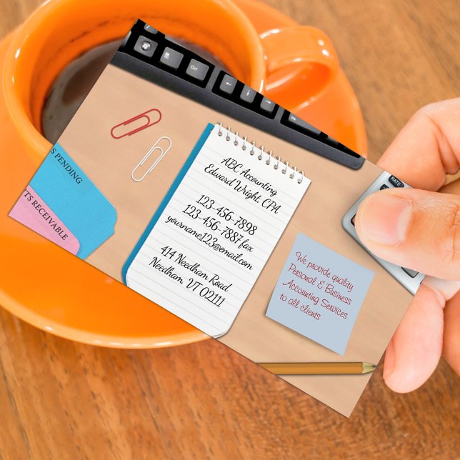 Mall för visitkort till redovisningskontor (Skapare uppladdad)