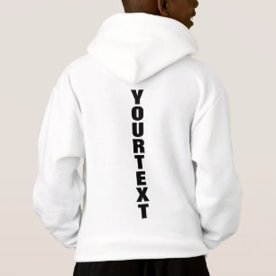 Mall för vit Anpassningsbar för barnpojkar på baks T Shirt