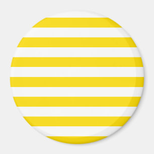 Mall för vit stripe-trend-Färg för gult Magnet