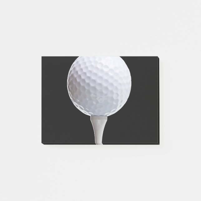 Mall för vitgolfbollsportar post-it block (Framsida)