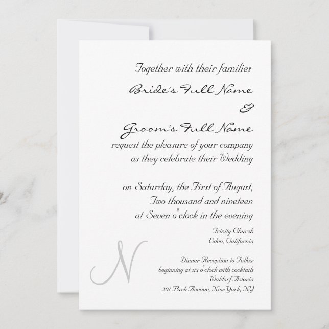 MALL FÖR WEDTATIONSINVIKTERING I SILVER (Framsida)