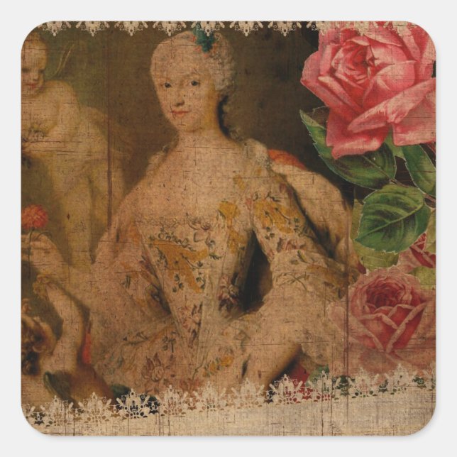 Mall Fyrkantigt Klistermärke (Framsida)