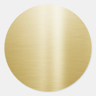 Mall Glamour Elegant Falskt Guld Chic Tom Runt Klistermärke