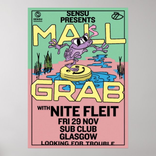 Mall Grab-händelse Poster (Framsidan)