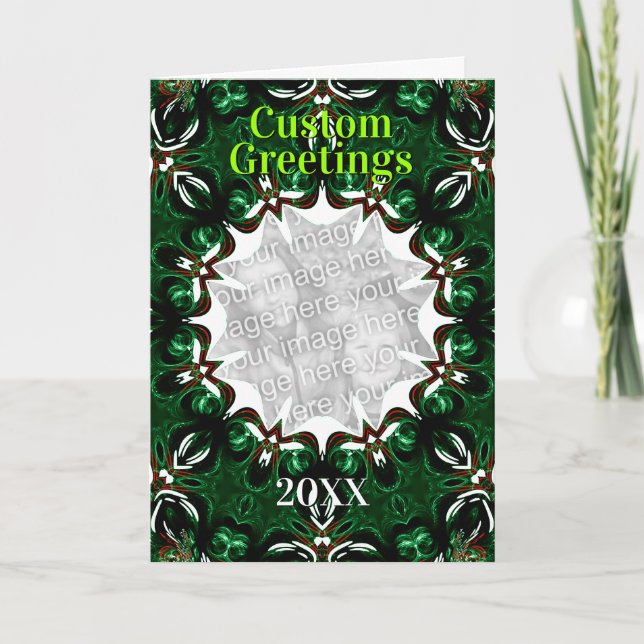 Mall-kort för helgdag helgkort (Framsida)