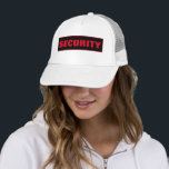 Mall med fet stil, stor text - Förbättrar Manarnas Keps<br><div class="desc">Anpassningsbar Lägg till bildobjekt Logotyp med fetstil stor text här Den moderna Eleganten mall Manar Kvinnors Unisex-säkerhetsmedlem med svart / röd / vit baskåpa / Truckerkeps.</div>
