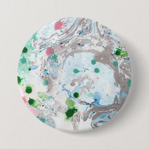 Mall Modern Abstrakt Marble Rosa Blue Knapp