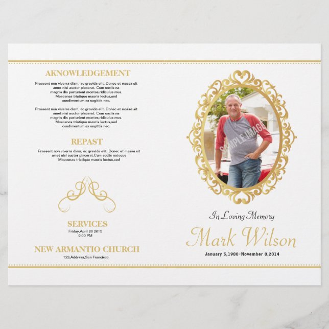 Mall- och flygare för standardserviceprogram (Framsida)