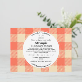 Mall och Tack för märkning av livsmedel