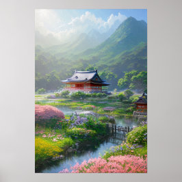 Mall och vacker natur poster