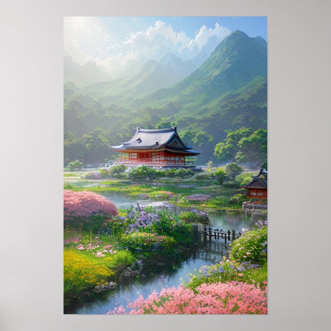 Mall och vacker natur poster (Framsidan)