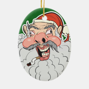 Mall Santa Julgransprydnad Keramik
