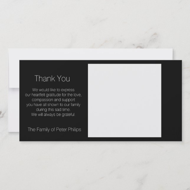 Mall Sympati Tack för att du lägger till favoritbi (Framsida)