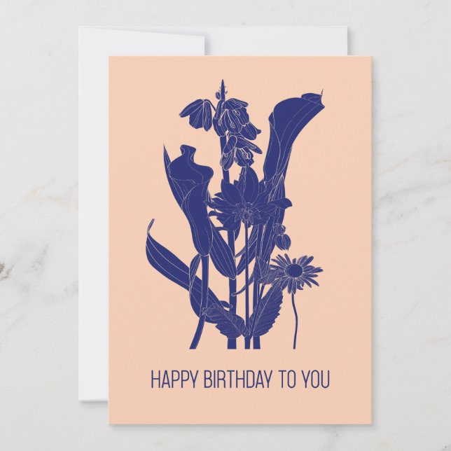 Mall, trädgårdblommor, trädgårdskonst. julkort (Framsida)