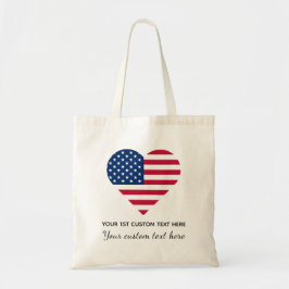 Mall USA flagga Tote Bag Tygkasse