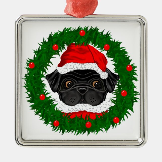 Mallar 2 julgransprydnad metall (Framsidan)