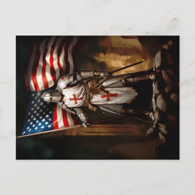 Mallar American Knight Vykort (Framsida)