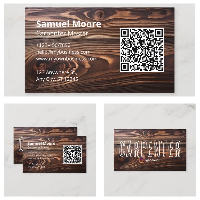 Mallar Carpenter Woodworkers Sawmill Visitkort (Templates Carpenter Woodworkers Sawmill Business Card
)