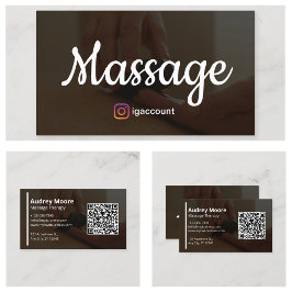 Mallar Design Modern Massage Terapi Visitkort