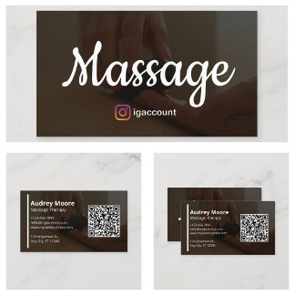 Mallar Design Modern Massage Terapi Visitkort