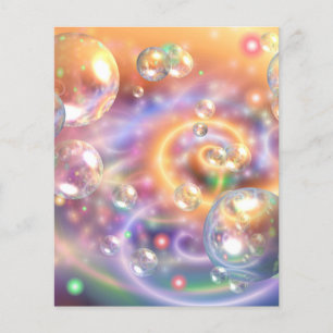 MALLAR FÖR BUBBLES DIGITAL ART BAKGRUND TAPET FLYGBLAD