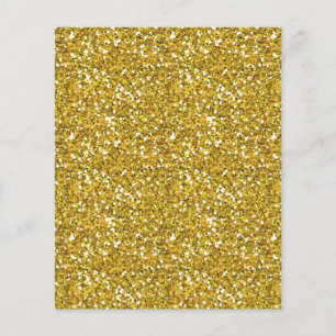 MALLAR FÖR GOLDEN GULT GLITTER MÖNSTER STRUKTUR FLYGBLAD
