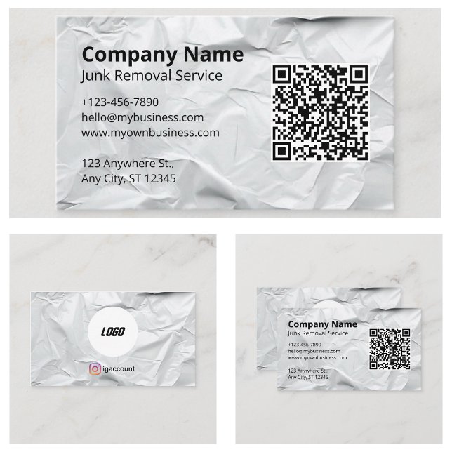 Mallar för logotyp för sophämtningstjänster idéer visitkort (Junk Removal Hauling Service Logo Templates Ideas Business Card
)