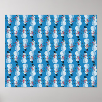 MALLAR FÖR snögubbe WINTER BAKGRUND TAPET TE Poster