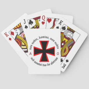 Mallar Knight Alpha-Omega Non Nobis Domine Casinokort