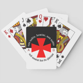 Mallar Knight Alpha-Omega Non Nobis Domine Casinokort