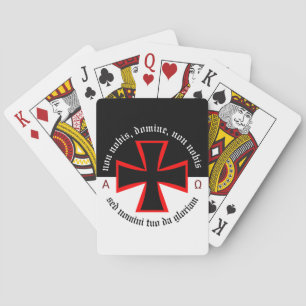 Mallar Knight Alpha-Omega Non Nobis Domine Casinokort