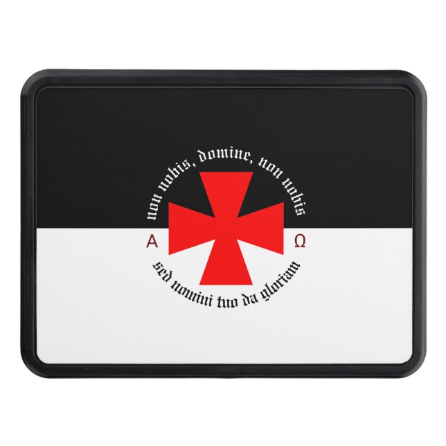 Mallar Knight Alpha-Omega Non Nobis Domine Dragkroksskydd (Framsidan)