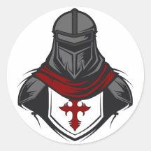 Mallar Knight Head Porträtt Wearing Armor