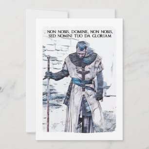 Mallar Knight motto abstrakt porträtt