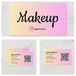 Mallar Makeup Artist Girly Visitkort