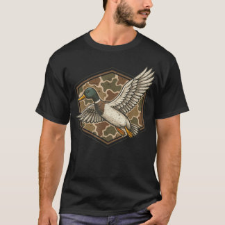 Mallard Andejaktskamouflage Unga Pojkar Män T Shirt