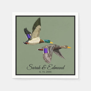 Mallard Anka Älskare Pappersservett