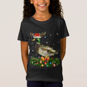 Mallard Anka Älskare Reindeer Santa Hat Mallard Ch T Shirt