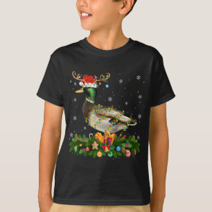 Mallard Anka Älskare Reindeer Santa Hat Mallard Ch T Shirt