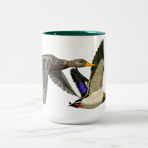 Mallard Anka Älskare Två-Tonad Mugg