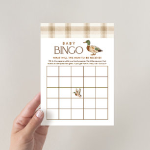 Mallard Anka Baby Shower Bingo Spel
